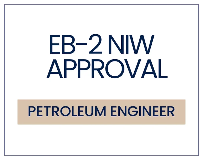 Petrol Mühendisliği Araştırmacısı İçin EB-2 NIW Onayı