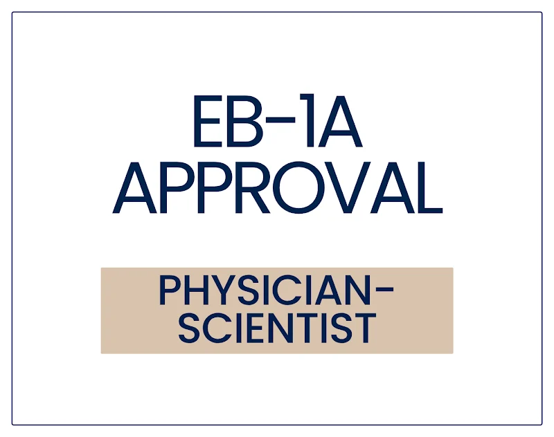 EB-1A Approval for a Physical Medicine and Rehabilitation Specialist